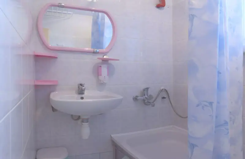 Prywatna łazienka z prysznicem w Apartamencie Szarotka