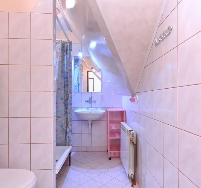 Prywatna łazienka z prysznicem w Apartamencie Kasprowy